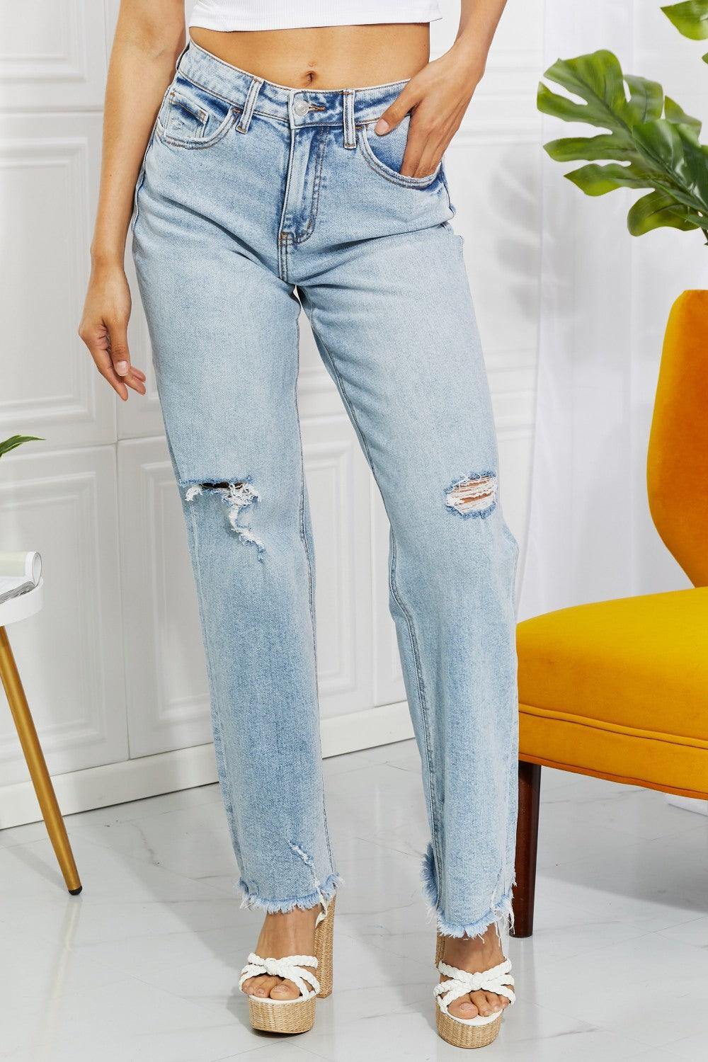 Vervet by Flying Monkey Full Size Allie 90's Dad Jean - Trendsi