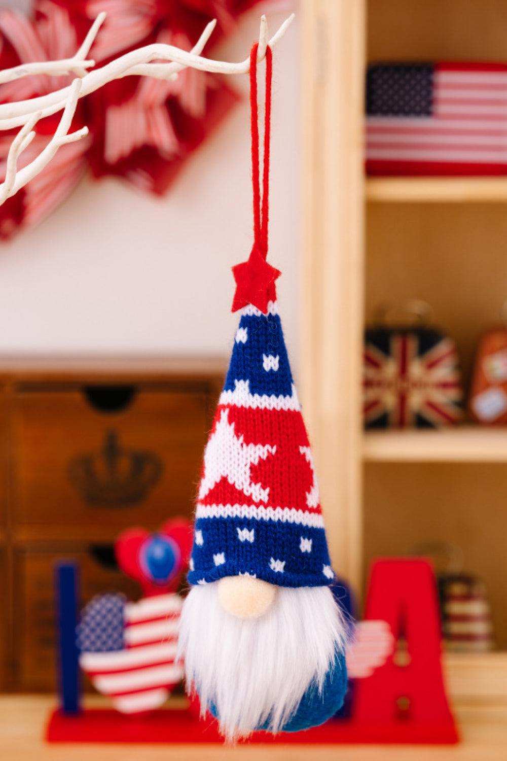 4-Piece Independence Day Knit Hanging Gnomes - Trendsi - Flyclothing LLC
