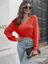 Crisscross Drop Shoulder Sweater - Trendsi - Flyclothing LLC