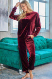 Long Sleeve Top and Pants Lounge Set - Trendsi - Flyclothing LLC