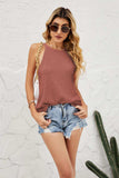 Grecian Neck Knit Tank - Trendsi - Flyclothing LLC