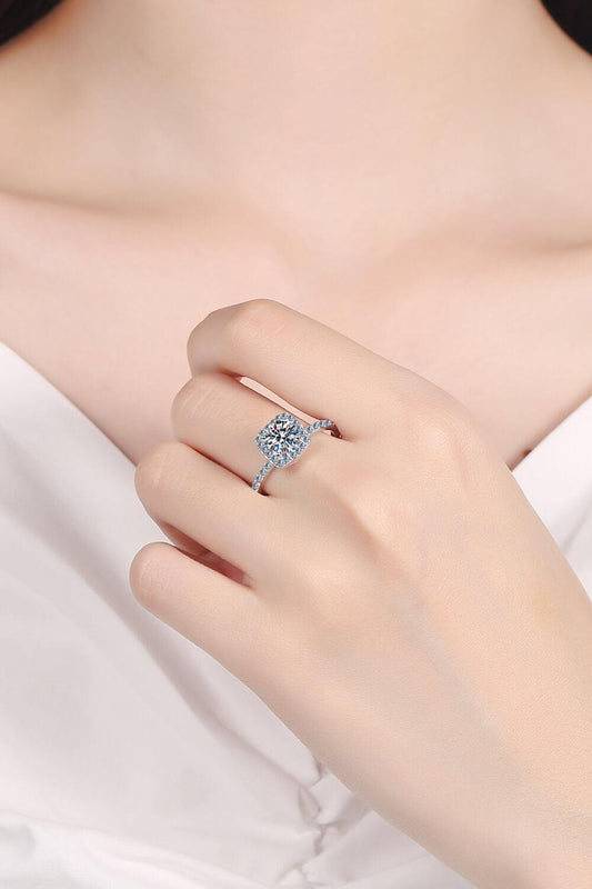 Square Moissanite Ring - Flyclothing LLC