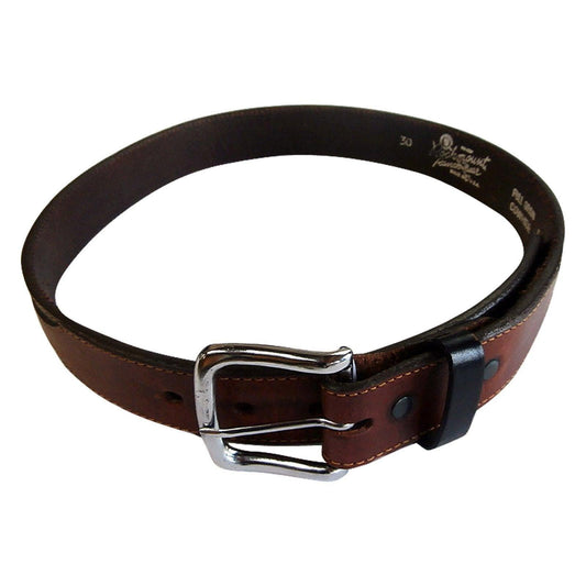 Brown Genuine Leather Western Belt with Black Billets - Rockmount Clothing