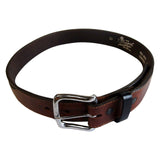 Brown Genuine Leather Western Belt with Black Billets - Rockmount Clothing