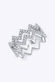 Moissanite Zigzag Stacking Rings - Trendsi - Flyclothing LLC