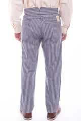 Scully Leather Black Rail Stripe Mens Pant - Flyclothing LLC