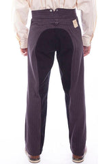 Scully Leather Charcoal Railstripe W/Canvas Mens Pant - Flyclothing LLC