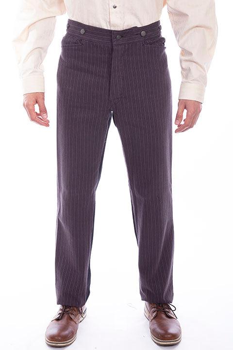 Scully CHARCOAL RAILSTRIPE W/CANVAS PANT - Flyclothing LLC