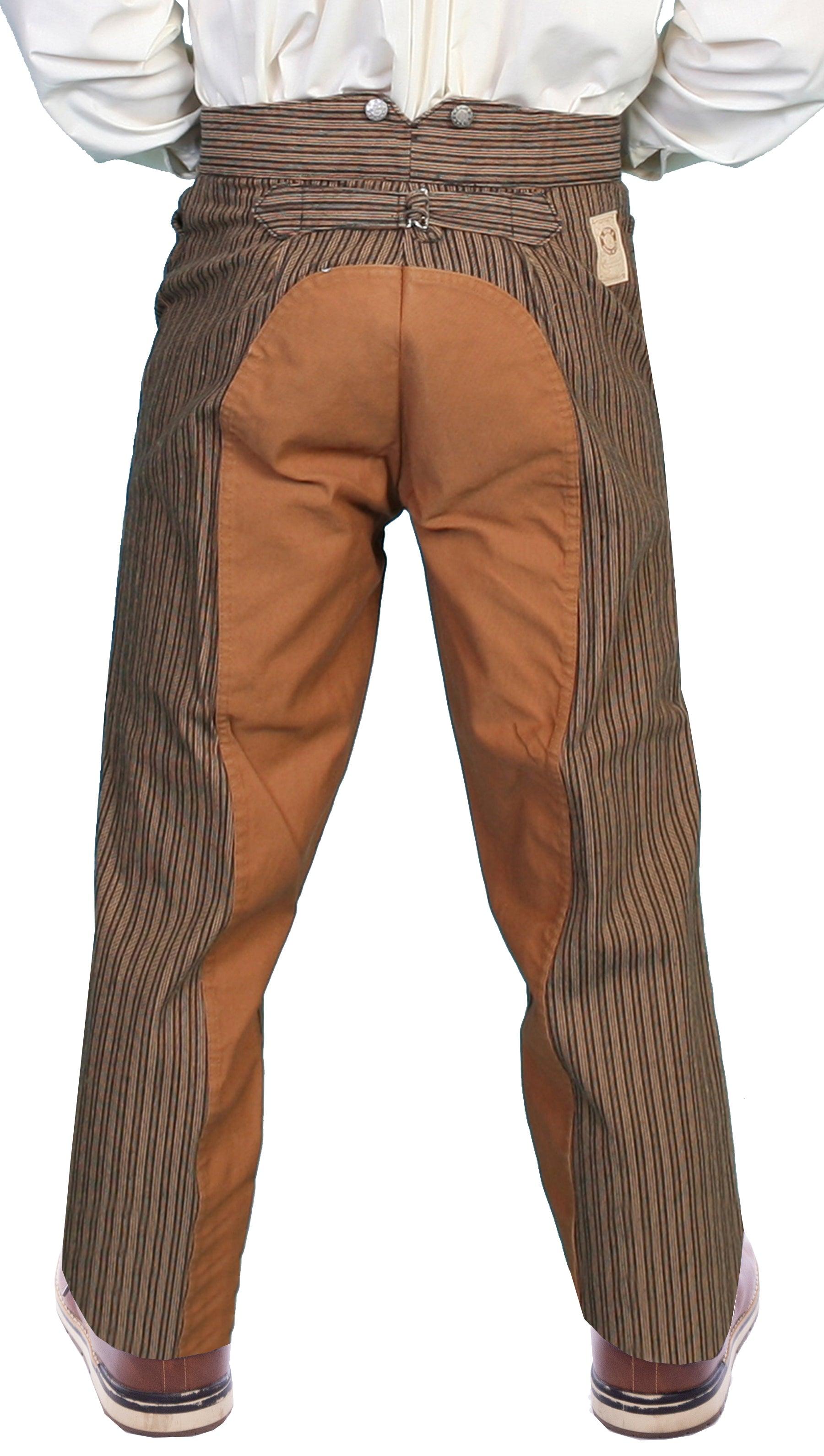 Scully TAUPE RAILSTRIPE W/CANVAS PANT - Flyclothing LLC