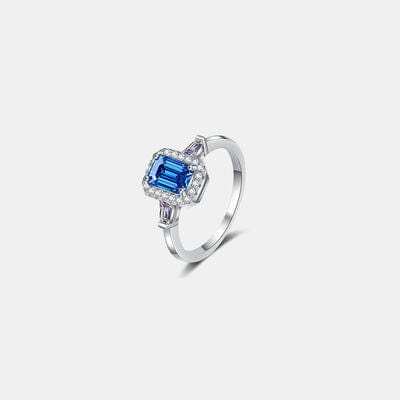 1 Carat Moissanite 925 Sterling Silver Ring - Trendsi - Flyclothing LLC