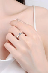 Heart-Shaped Moissanite Solitaire Ring - Trendsi - Flyclothing LLC