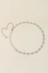 Rhinestone Decor Zinc Alloy Belt - Trendsi - Flyclothing LLC