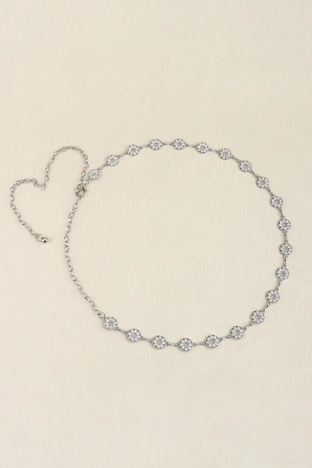 Rhinestone Decor Zinc Alloy Belt - Trendsi - Flyclothing LLC