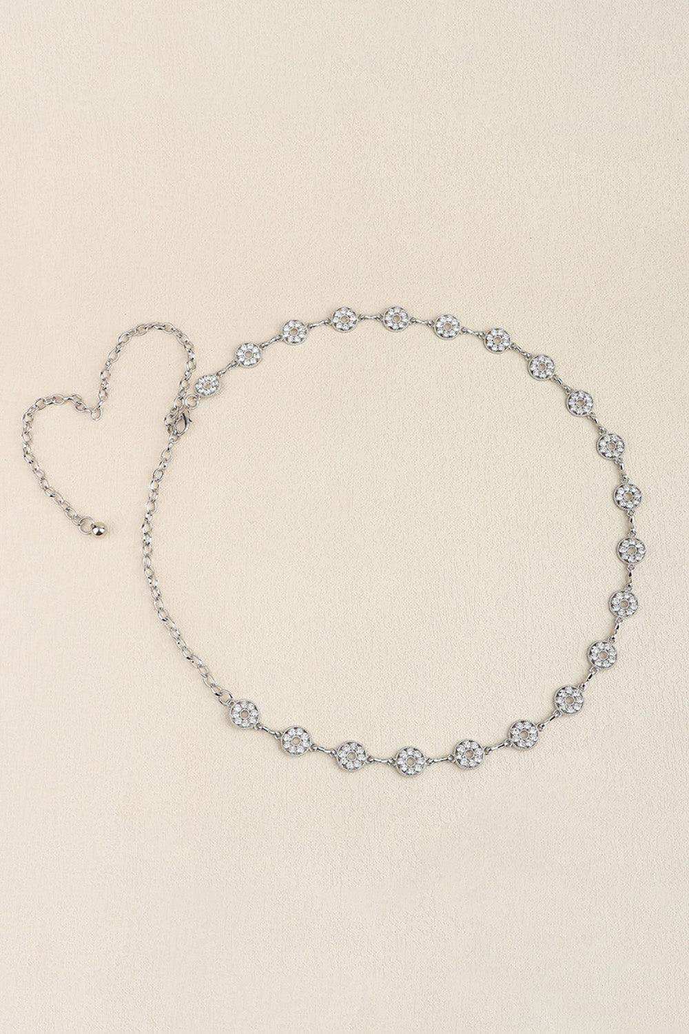 Rhinestone Decor Zinc Alloy Belt - Trendsi - Flyclothing LLC
