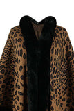 Leopard Open Front Poncho - Trendsi - Flyclothing LLC