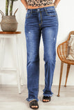 Ripped Frayed Hem Jeans - Trendsi