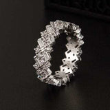 Inlaid Zircon 925 Sterling Silver Ring - Trendsi - Flyclothing LLC