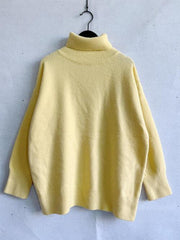 Turtleneck Long Sleeve Sweater - Trendsi