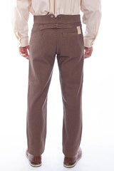 Scully Leather Taupe Raised Dobby Stripe Mens Pant - Flyclothing LLC