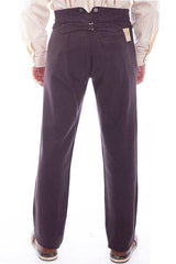 Scully Leather Walnut Raised Dobby Stripe Mens Pant - Flyclothing LLC