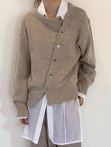 Dropped Shoulder Buttoned Cardigan - Trendsi - Flyclothing LLC