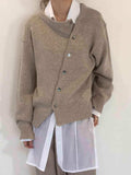Dropped Shoulder Buttoned Cardigan - Trendsi - Flyclothing LLC