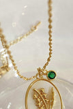 Flower Shell Pendant Copper Necklace - Trendsi - Flyclothing LLC
