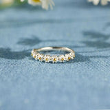 Flower Shape 925 Sterling Silver Ring - Trendsi