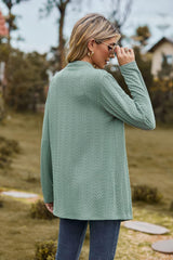 Open Front Long Sleeve Cardigan - Trendsi