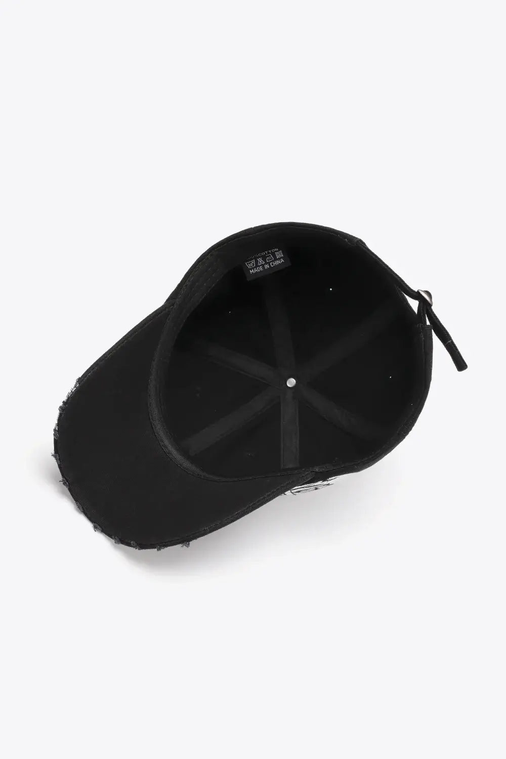 VIBRA Graphic Distressed Adjustable Baseball Cap - Trendsi - Flyclothing LLC