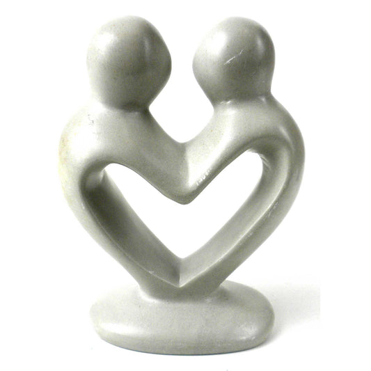 Soapstone Lovers Heart Natural - 4 Inch - Flyclothing LLC