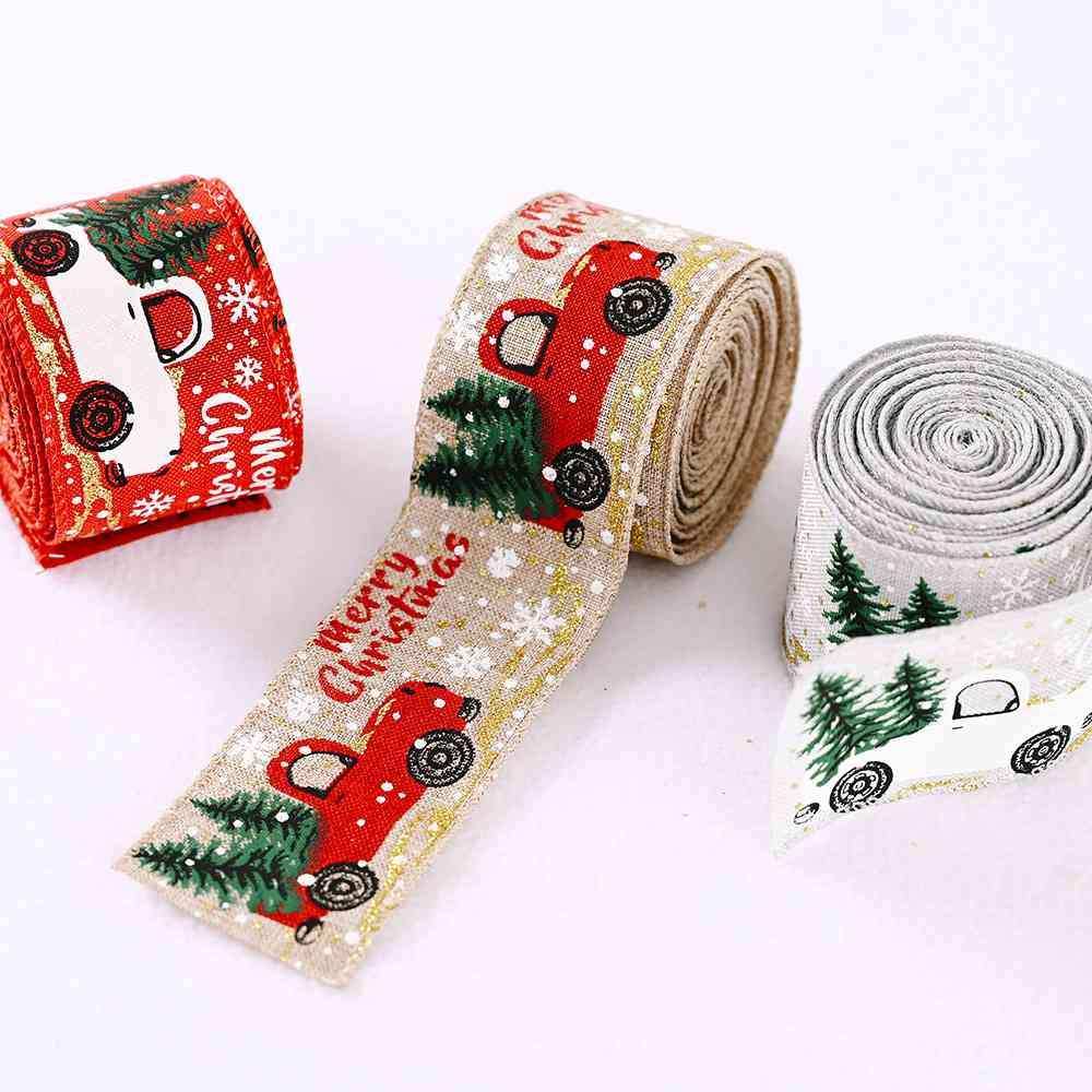Car & Christmas Tree Ribbon - Trendsi - Flyclothing LLC
