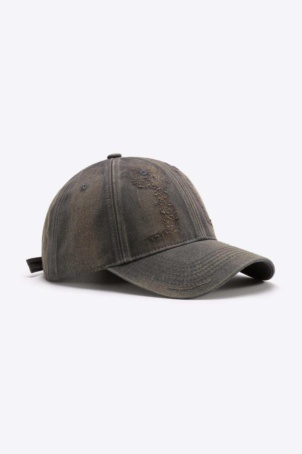 Distressed Adjustable Baseball Cap - Trendsi - Flyclothing LLC