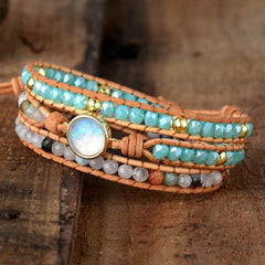 Opal Beaded Layered Bracelet - Trendsi