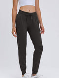 Double Take Tied Joggers with Pockets - Trendsi