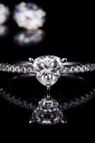 1 Carat Moissanite Triangle 925 Sterling Silver Ring - Trendsi - Flyclothing LLC