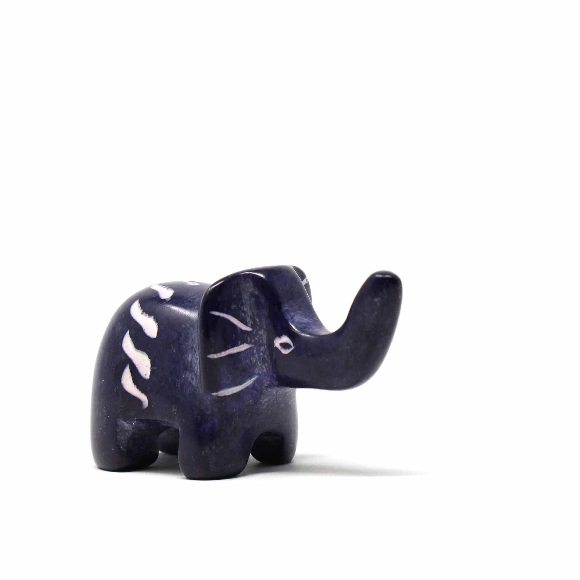 Soapstone Tiny Elephants - Assorted Pack of 5 Colors - Flyclothing LLC