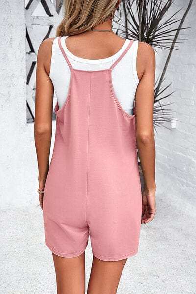 Spaghetti Strap Romper with Pockets - Trendsi - Flyclothing LLC