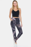 Leggings Depot Tie-Dye High Waist Cropped Leggings - Trendsi - Flyclothing LLC