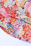 Floral Print Long Puff Sleeve Blouse - Trendsi - Flyclothing LLC