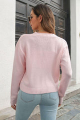 Cable-Knit Button Down Cardigan - Trendsi