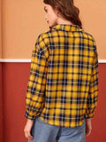 Striped Drop Shoulder Shirt - Trendsi