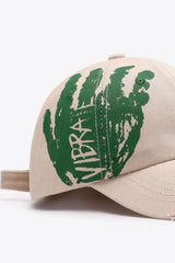 VIBRA Graphic Distressed Adjustable Baseball Cap - Trendsi - Flyclothing LLC