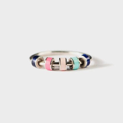 925 Sterling Silver Oil Drip Ring - Trendsi
