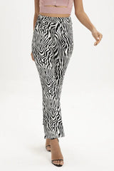 Zebra Print Straight Leg Pants - Trendsi - Flyclothing LLC