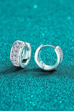 1.8 Carat Moissanite 925 Sterling Silver Huggie Earrings - Trendsi - Flyclothing LLC