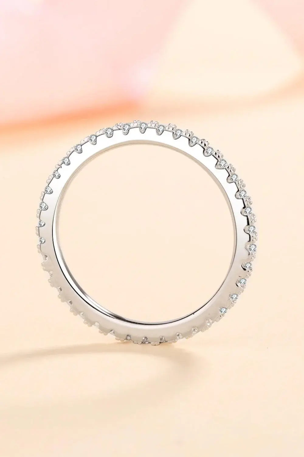 Curious Time 925 Sterling Silver Moissanite Ring - Trendsi - Flyclothing LLC