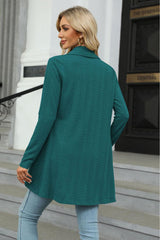 Open Front Long Sleeve Cardigan - Trendsi