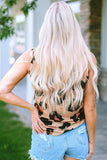 Leopard Print Round Neck Tank - Trendsi - Flyclothing LLC