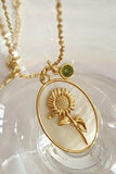 Flower Shell Pendant Copper Necklace - Trendsi - Flyclothing LLC